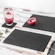 image 7 of Argon Tableware Rectangle Slate Placemats - 30 x 20cm - Pack of 6 | Black | Natural