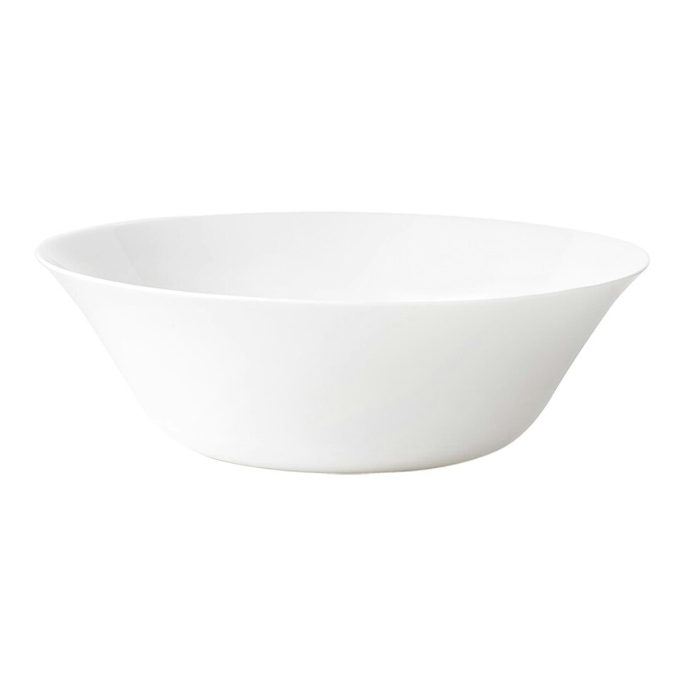 image 1 of Bormioli Rocco White Moon Glass Serving Bowls - 27cm - Pack of 6 White