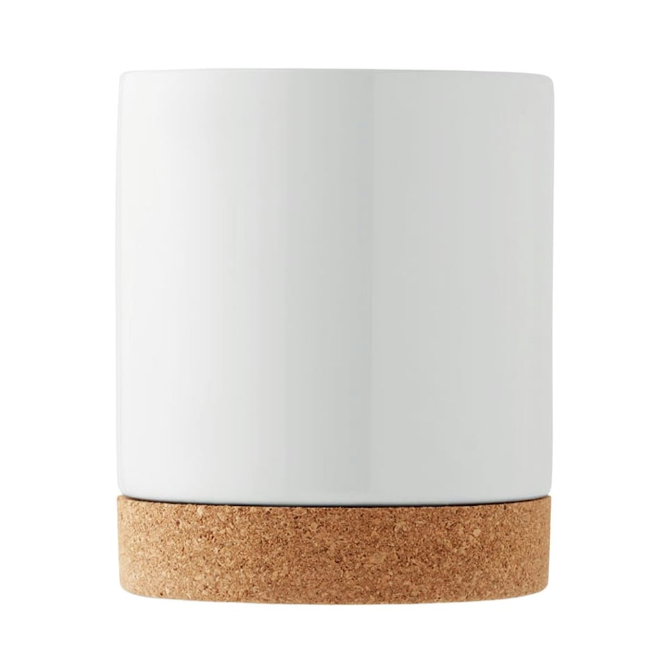 image 1 of MidOcean Karoo Cork Ceramic 280ml Mug - White - One Size