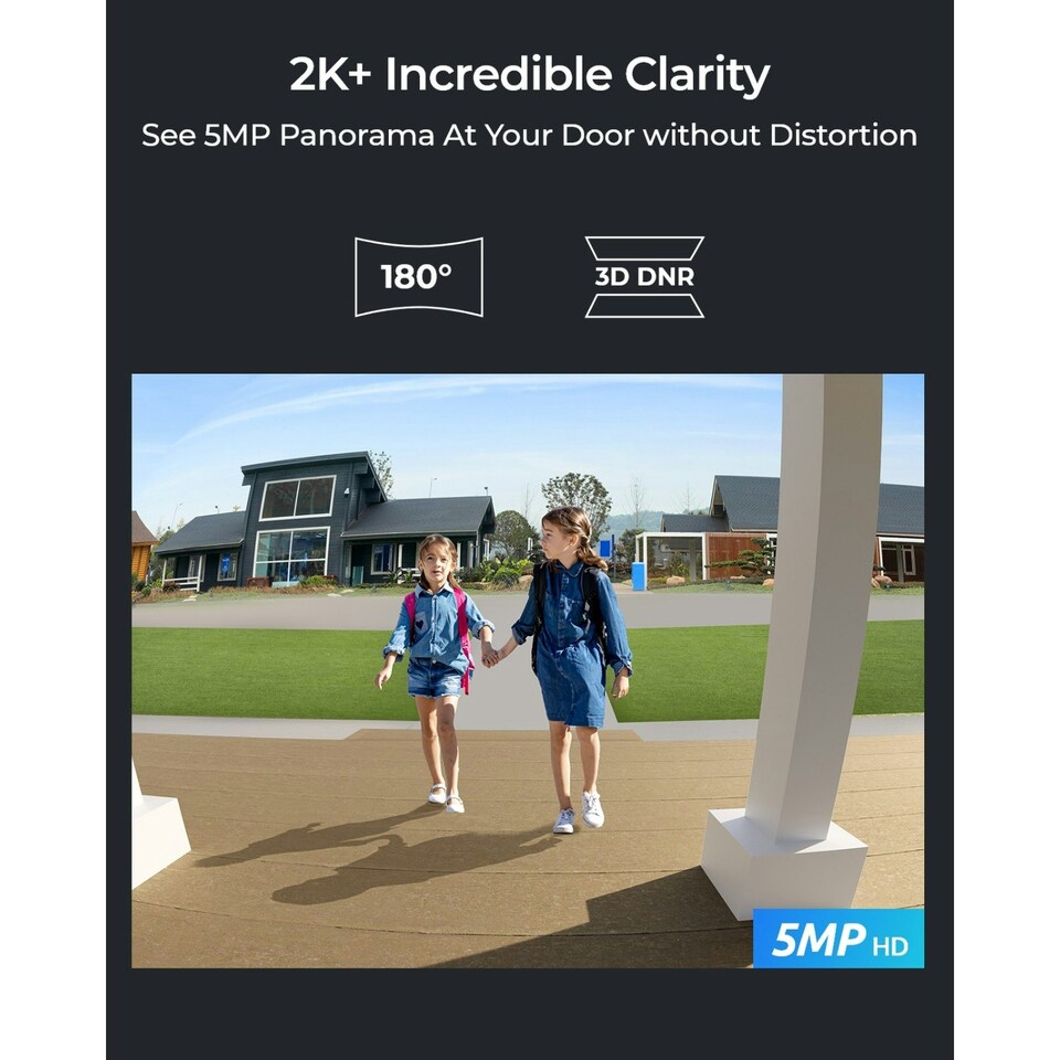 image 1 of reolink 5mp wifi 180 videodoorbell+64gb