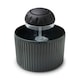 image 1 of Zeal Black Dish Brush in Dark Grey Holder