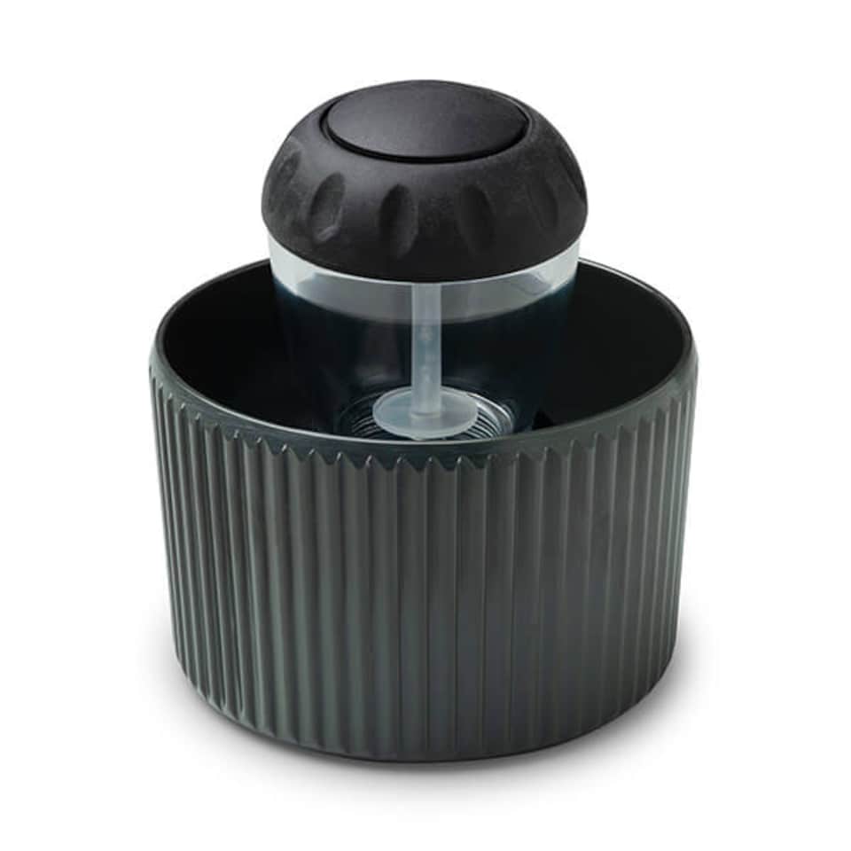 image 1 of Zeal Black Dish Brush in Dark Grey Holder