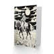 image 2 of Midnight Cowboy Black White Western Desert Birthday Card