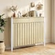 image 2 of HOMCOM Large Radiator Cover with Drawers and Vertical Slats