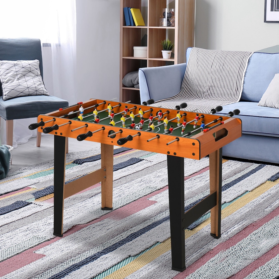 image 1 of HOMCOM Football Table Heavy Duty  84.5cm for Arcades, Pub, Game Room, 8 Rods, 2 Foosballs
