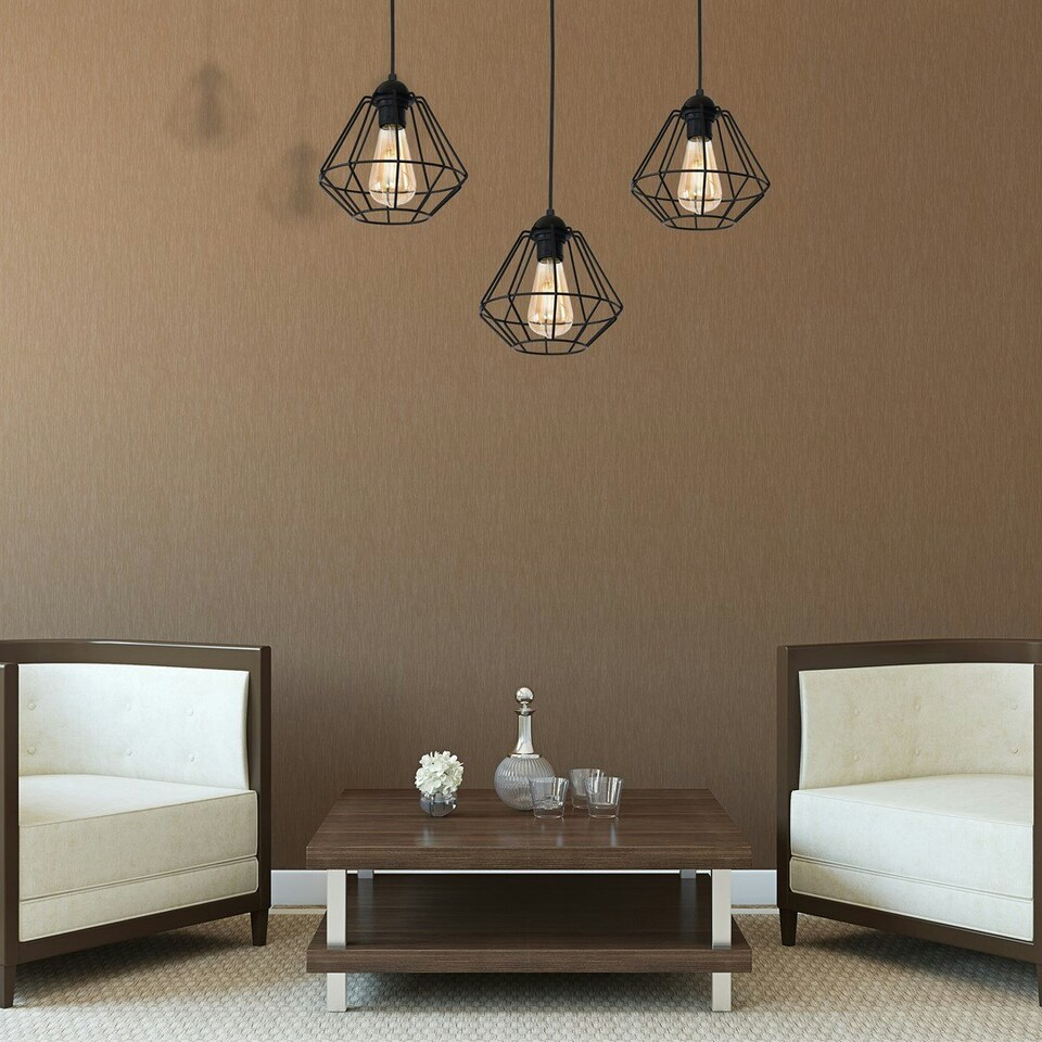image 1 of Milagro Pendant Lamp Colin Black 3XE27
