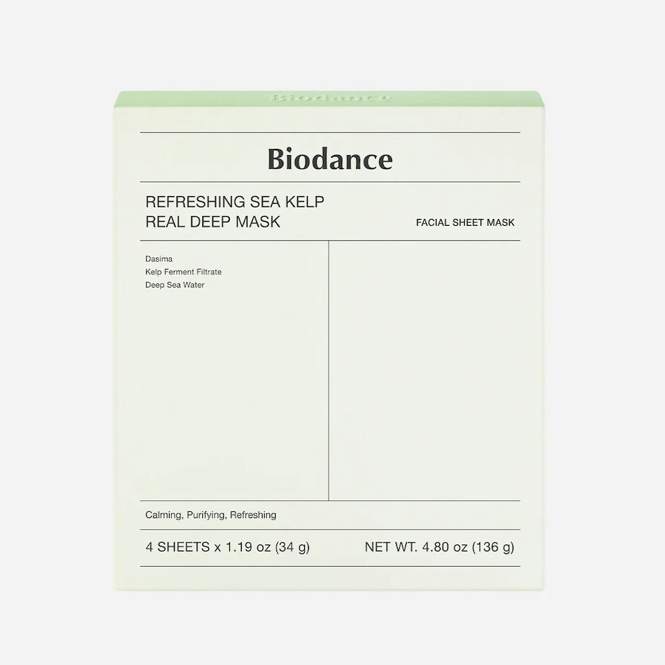 image 1 of BIODANCE Refreshing Sea Kelp Real Deep Mask 4PCs