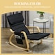 image 3 of HOMCOM Rocking Chair Recliner Armchair with Adjustable Footrest