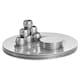 image 1 of Argon Tableware 18 Piece Metallic Charger Plates Set - Silver Grey
