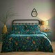 image 4 of Portfolio Home Dalby Robins Holly Bedding Duvet Cover Set Blue | King