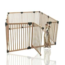 Bettacare Wooden Dog Pen, 200cm x 200cm, Natural Wood, 76cm High, Dog Pen for Pets Dogs and Puppy, Dog Playpen Cream