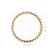 image 1 of Living and Home Pine Wood American Transitional Style Decorative Wall Mounted Mirror | Brown