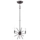image 2 of Carnegie 3 Light Ceiling Pendant Western Bronze Finish, E14