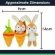 image 2 of Rabbit Brown 14cm Cute Plushie Huggable Cuddly Stuffed Toy 14cm Brown