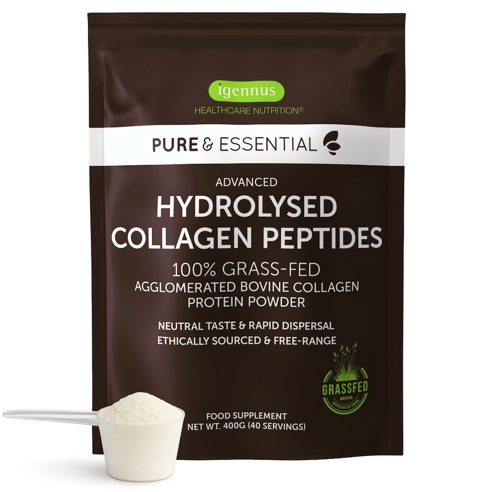 image 1 of Igennus Advanced Hydrolysed Collagen Peptides, Grass-fed Bovine Collagen Protein Powder, 40 Servings