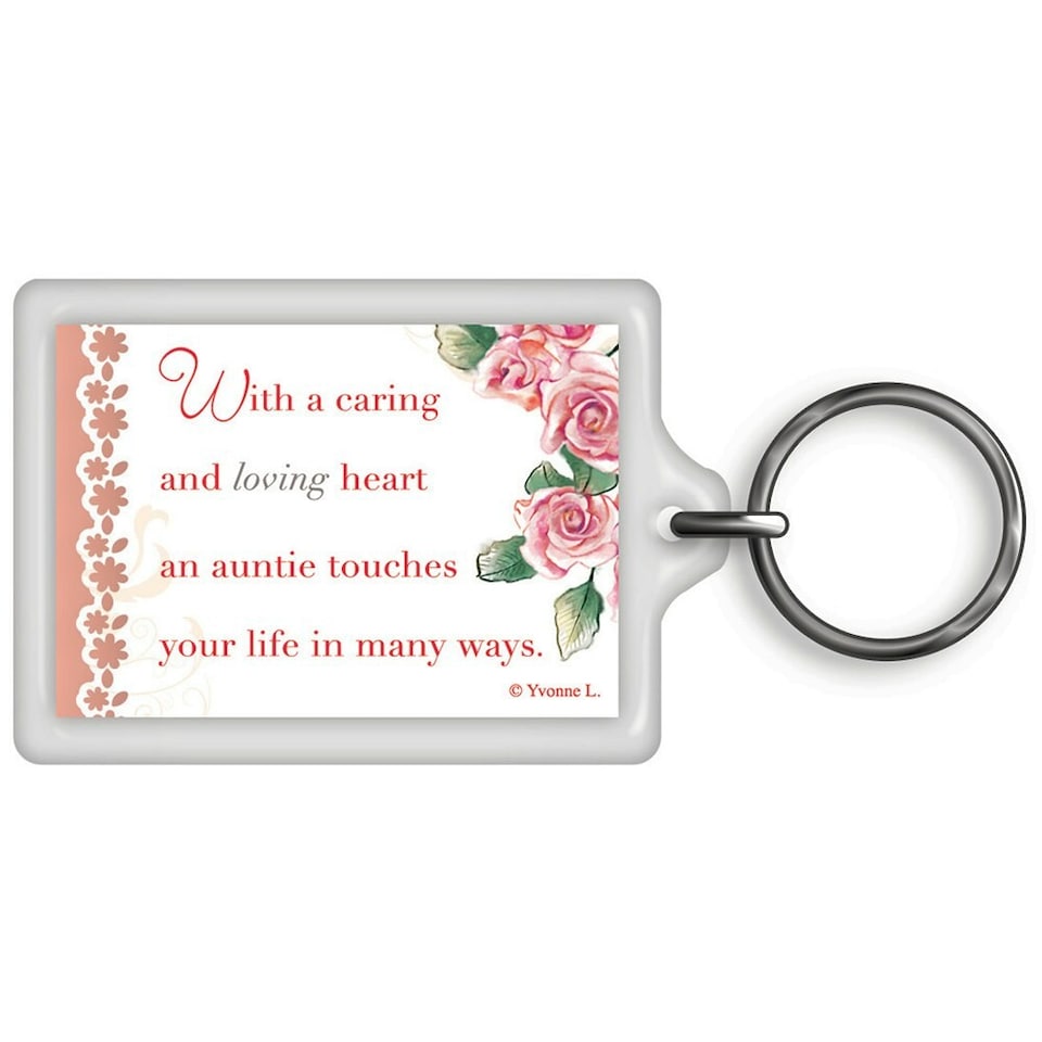 image 1 of World's Best Auntie Celebrity Style Keyring
