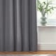 image 3 of furn. Dawn Blackout Charcoal Eyelet Curtains (W)168cm x (D)137cm | Multi