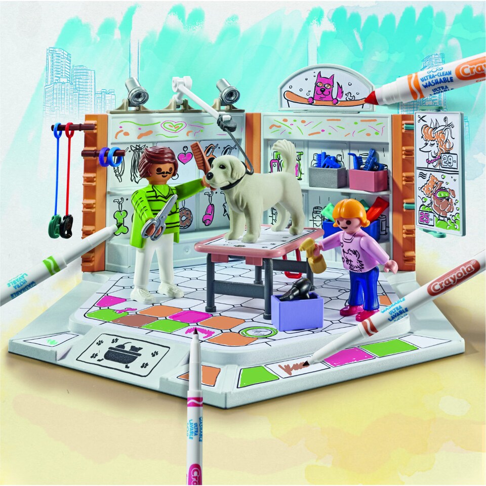 image 1 of Playmobil Color Dog Salon