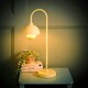image 1 of ValueLights Tilly Pastel Lemon Arched Dome Shade Metal Table Lamp with LED Bulb Blue