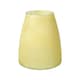 image 1 of Recycled Cloudy Frosted Glass Flower Vase - Citrus Yellow- H20 x W17cm