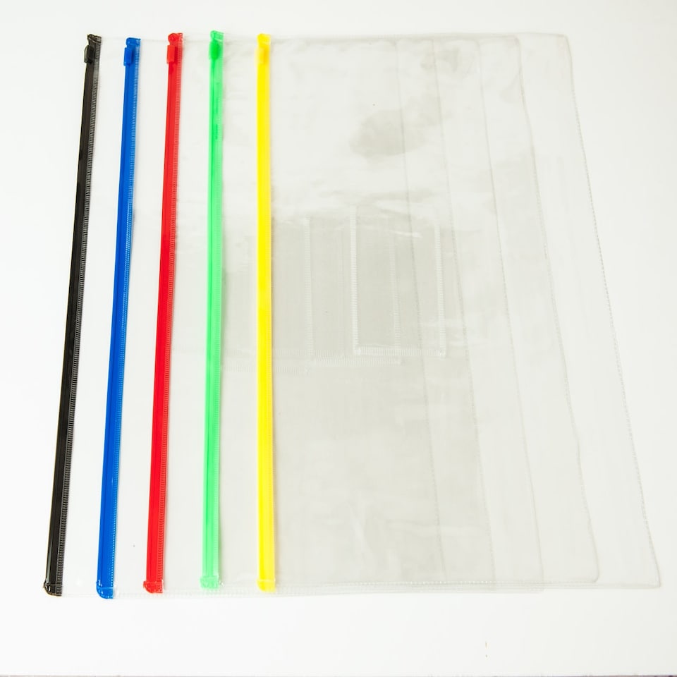 image 1 of Pack of 12 A3 Red Zip Zippy Bags