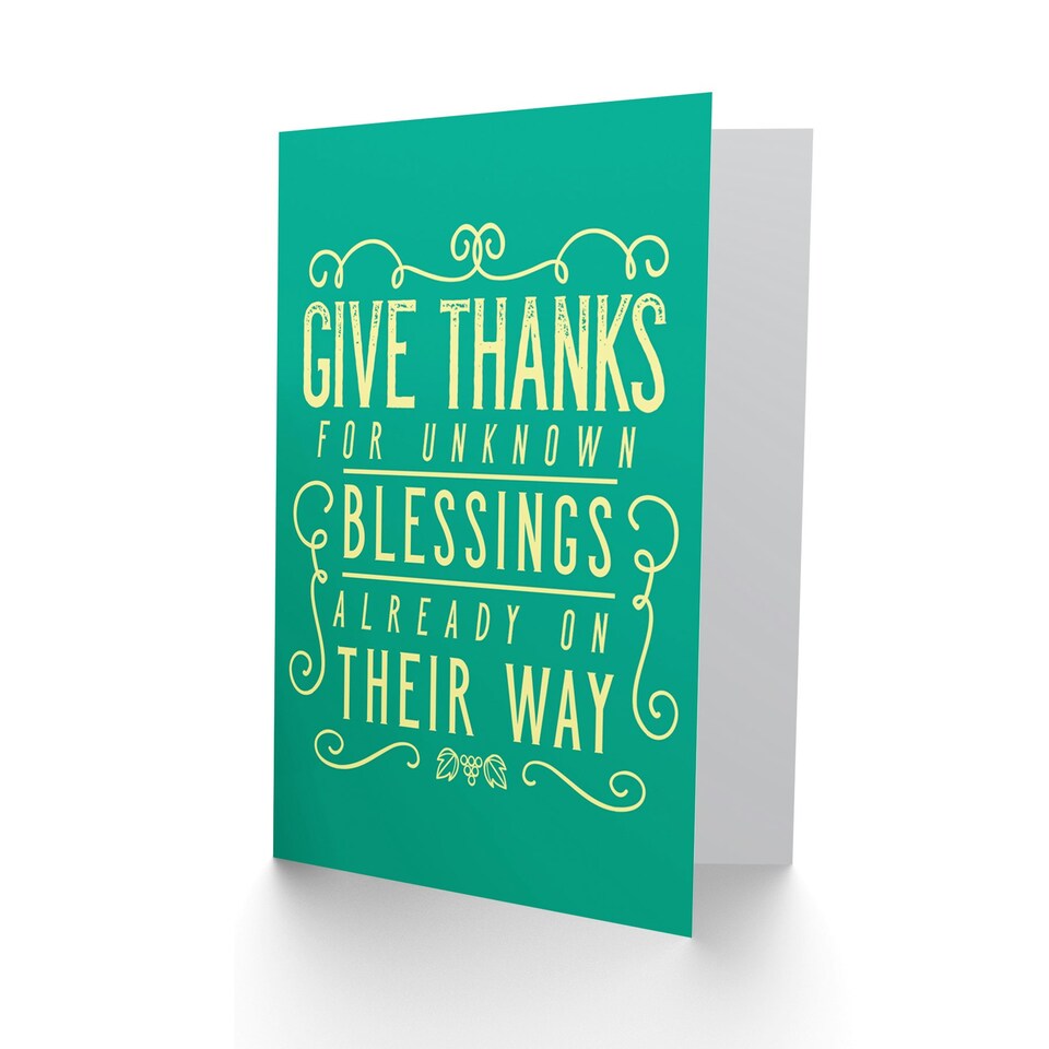 image 1 of Quote Motivation Unknown Blessings Native American Quote Card