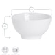 image 3 of Argon Tableware Classic White Rice Bowls - 13cm - Pack of 6 | White | White