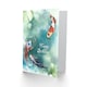 image 2 of Happy Birthday Japanese Koi Fish and Lily Pads Birthday Card