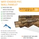 image 5 of NOVECRAFTO 3D Wall Panels – 6 PVC Sheets, Covers 2.76 sqm (29.76 sq ft), 96x48cm Each – Rustic Tan Brickwork Effect Cladding, Moisture Resistant