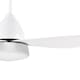 image 9 of HOMCOM Reversible Ceiling Fan with Light, 3 Blades Indoor Modern Mount White LED Lighting Fan with Remote Controller, for Bedroom, Living Room, White