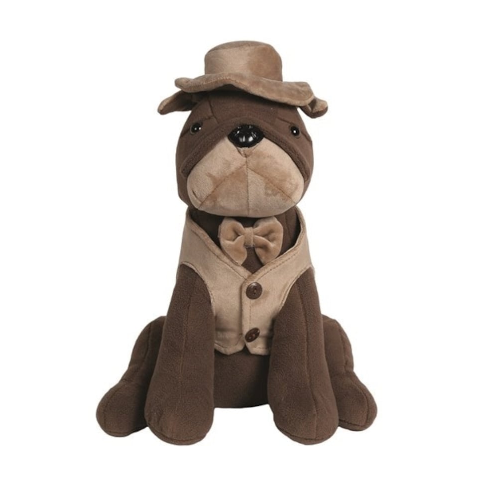 Straits Bull Dog Brown Door Stop
