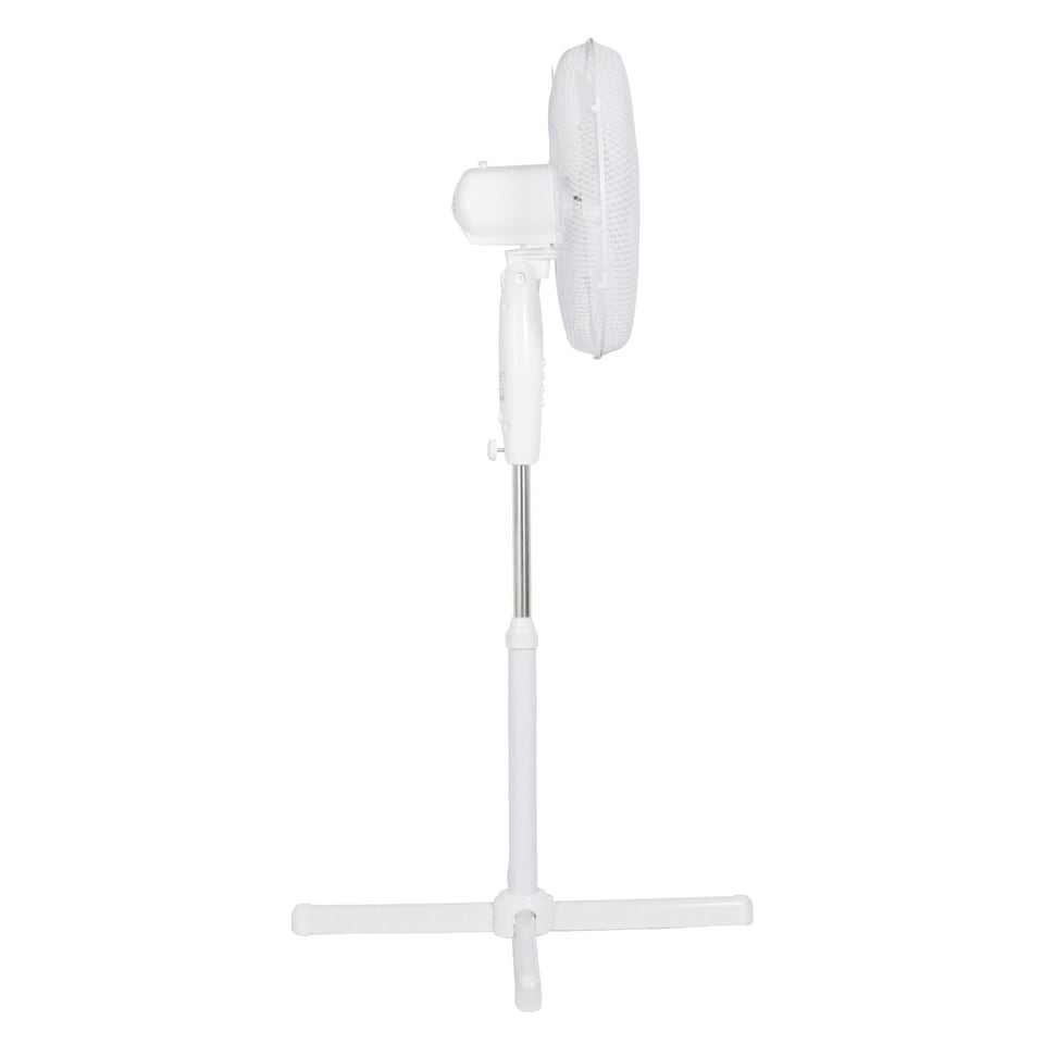 image 1 of Igenix DF1655 Pedestal Fan, 16 Inch, 50 W, Oscillating, 3 Speeds, White