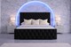 image 1 of The Luxury Duke 3FT Single Bed Frame in Black Plush