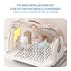 image 3 of Living and Home Baby Bottle Drying Rack Storage Box with Dual Flip-Up Covers | Pink