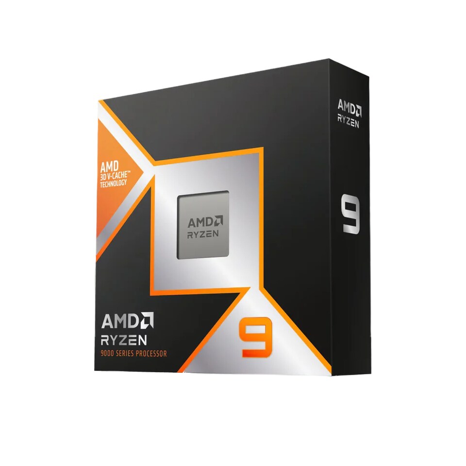 image 1 of AMD Ryzen 9 9900X3D Socket AM5 12 Core Zen 5 Radeon Graphics Processor - Black