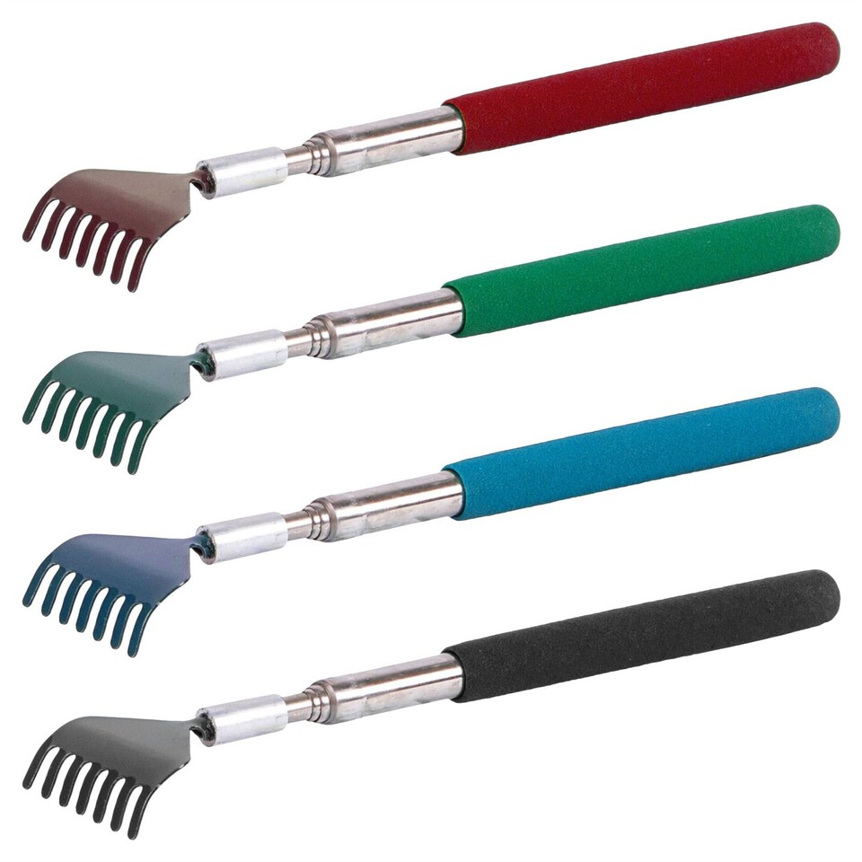 Ashley Extendable Stainless Steel Back Scratcher - 20-68cm - Assorted
