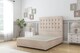 image 1 of Sloomy Alabama Sand Naples Divan Bed Base 2 Drawers Same Side With 26 Inch Strutted Headboard | Cream | Sand | Single | 1