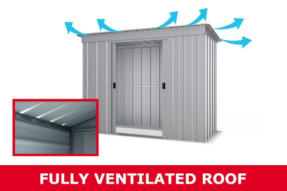 image 1 of YardMaster Store-All 6ft x 4ft Metal Garden Shed