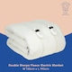 image 5 of Russell Hobbs Luxury Electric Blanket Sherpa Fleece Double Size RHBDB8004 White