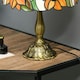 image 9 of HOMCOM Stained Glass Table Lamp, Handmade Antique Bedside Lamp