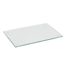 Harbour Housewares Glass Kitchen Chopping Board - 40 x 30cm - Clear | Clear | Clear