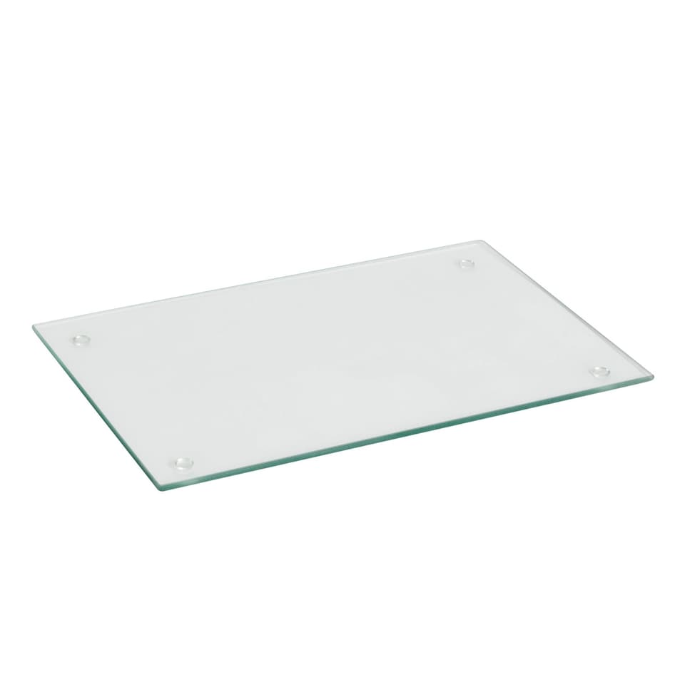 image 1 of Harbour Housewares Glass Kitchen Chopping Board - 40 x 30cm - Clear | Clear | Clear