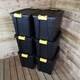 image 2 of 6 x 60L Heavy Duty Storage Tubs Sturdy, Lockable, Stackable and Nestable Design Storage Chests with Clips in Black