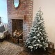 image 1 of Kaemingk 6ft (180cm) Flocked Snowy Imperial Pine Hinged Christmas Trees