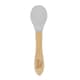 image 1 of Tiny Dining Bamboo Silicone Tip Spoon - Grey - Children's Baby Toddler Soft Curved Feeding Weaning Spoon