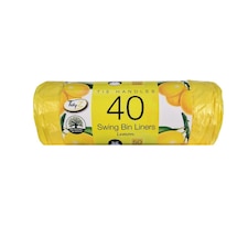 TidyZ Scented Tie Handle Swing Bin Liners 50L 40 Pack - Lemon