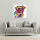 image 2 of Amazing Illustration Pop Art Dog (Canvas Print) 77 x 77 x 4cm