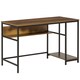 image 1 of HOMCOM Home Office Computer Writing Desk Study Workstation w/ Storage, Brown