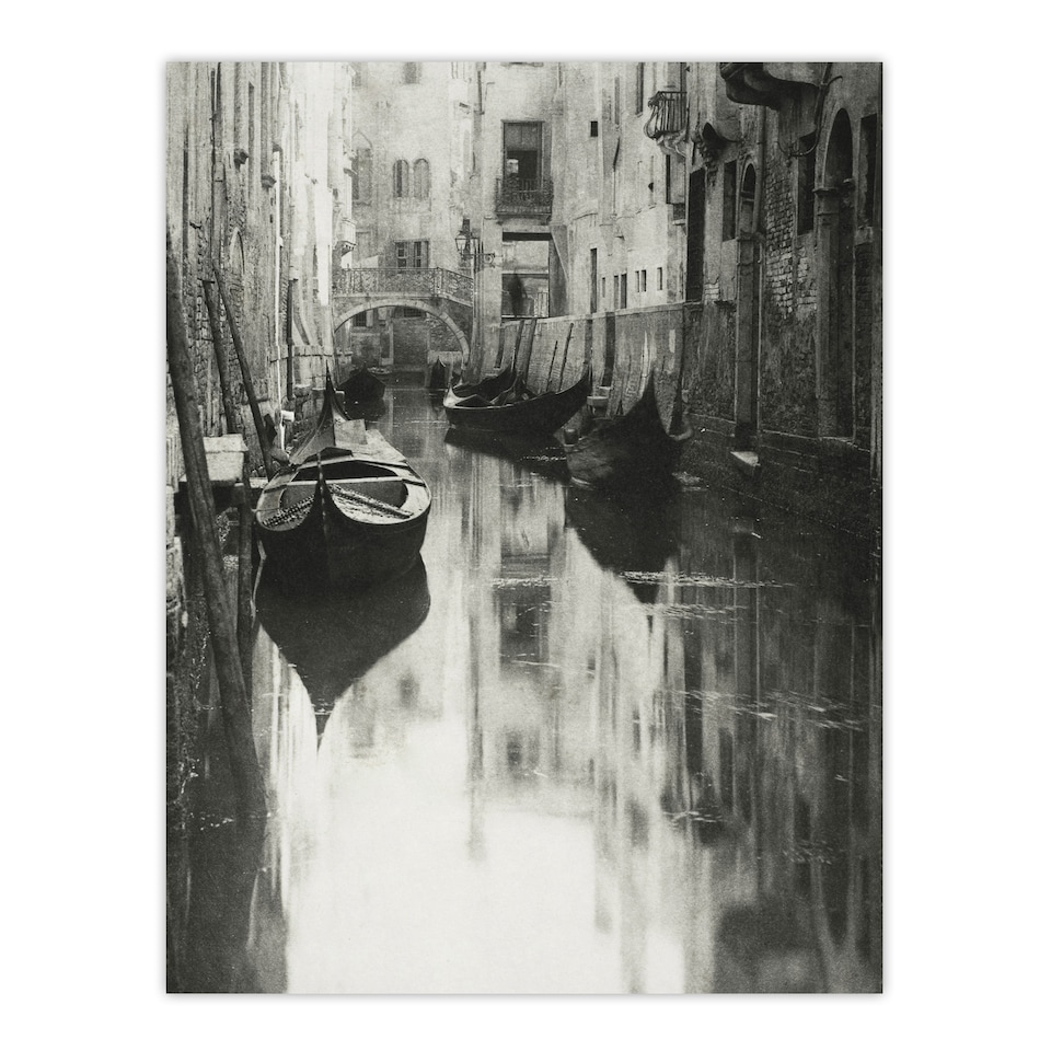 image 1 of A Venetian Canal Photograph Alfred Stieglitz Wall Art Poster Print 12X16"
