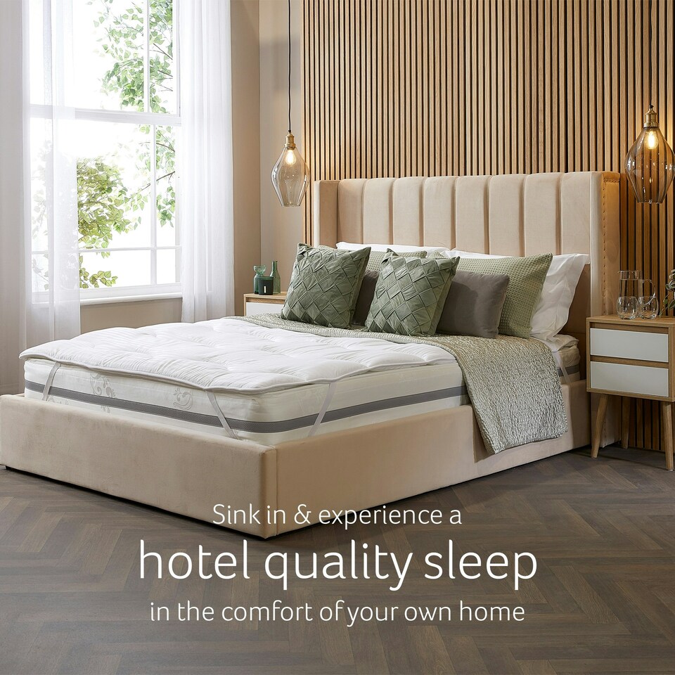 image 1 of Snuggledown Luxurious Hotel Anti Allergy Mattress Topper King